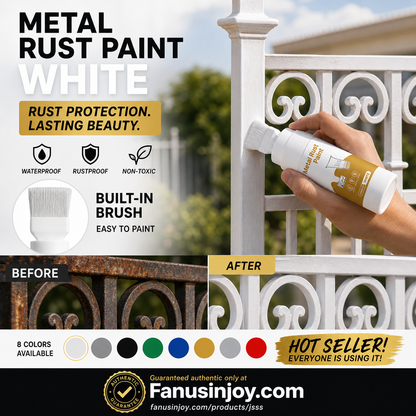 ⏳🔥LIMITED-TIME 50% OFF! ⏰✨🏠Water-Based Metallic Silver Paint with Built-in Brush💥👍