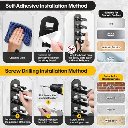 Hat Rack for Wall - BaseballCap Organizer Holds Up to 20Hats