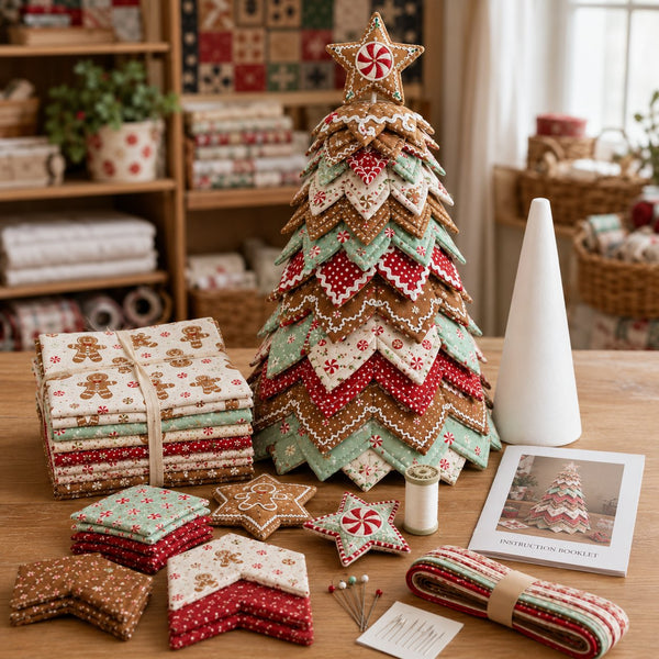 🔥Last Day 50% OFF ✨DIY Quilted Santa Christmas Tree Kit
