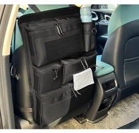 Rear seat tactical storage bag - black
