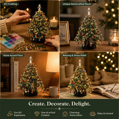 🎄✨DIY Beaded Christmas Tree Kit – Create Your Own Sparkling Holiday Decoration