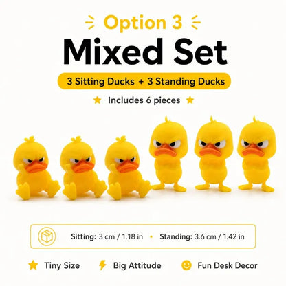 😠 Angry Duck Desk Figurine – Add a cheeky touch to your workspace! 🐥