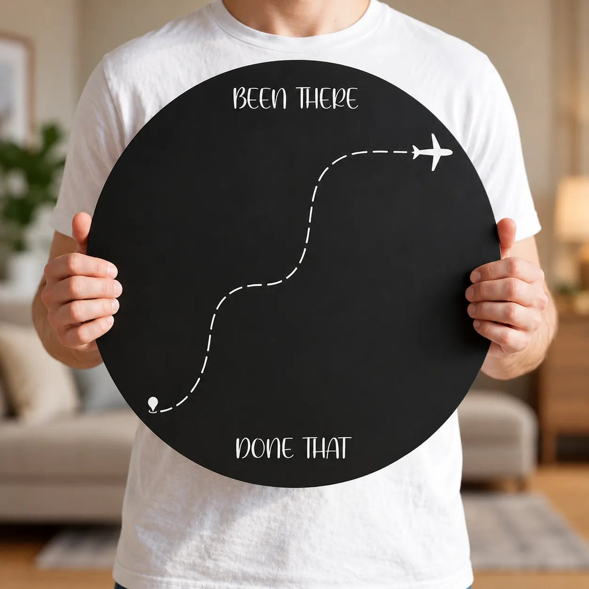 🌍 Travel Magnet Display Board | “Been There, Done That” Memory Wall