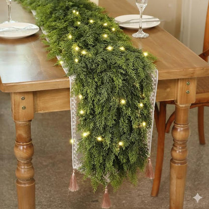 🏆 2026 HOT SALE 💥 6FT Pre‑lit Christmas Cedar Garland