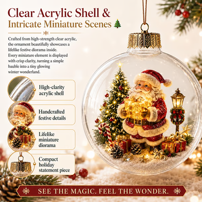 Glowing Christmas Diorama Ornament