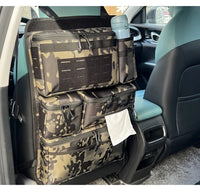 Rear seat tactical storage bag - camouflage