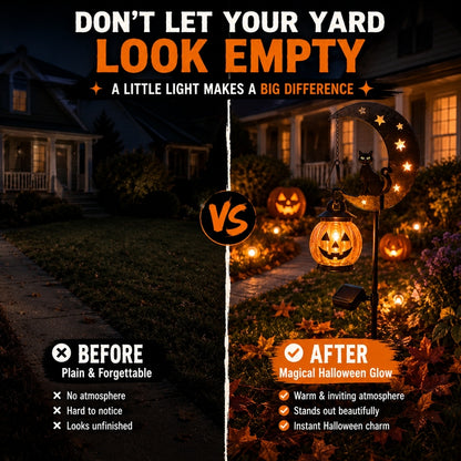 Halloween Early Bird Sale | 49% OFF Pumpkin Moon Garden Stake Light