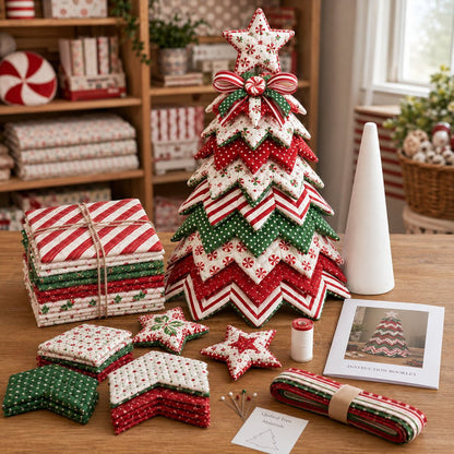 🔥Last Day 50% OFF ✨DIY Quilted Santa Christmas Tree Kit