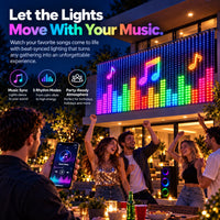 6.6 × 6.6 ft — 400 LEDs