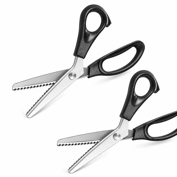 StainlessSteel Pinking Shears -Sharp Zig Zag FabricScissors