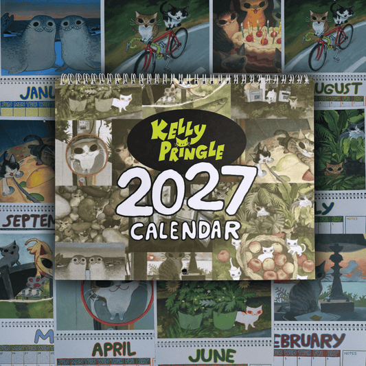 📆2027 Kelly Pringle Calendar【Calendar and sticker sheet】