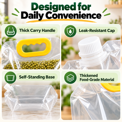 🥣 Reusable Spout Storage Bags – Pour, Store & Organize with Ease