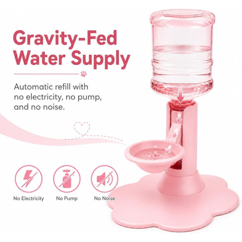 Automatic Gravity Water Dispenser For Pets – Elevated Refill Design