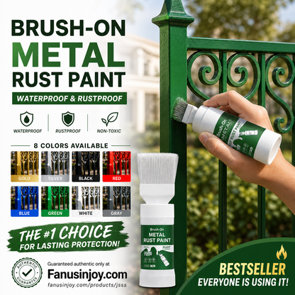 ⏳🔥LIMITED-TIME 50% OFF! ⏰✨🏠Water-Based Metallic Silver Paint with Built-in Brush💥👍