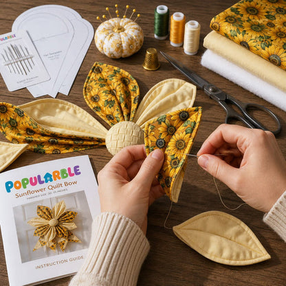 🔥✨Large Patchwork Bow Sewing Kit (Beginner-Friendly)