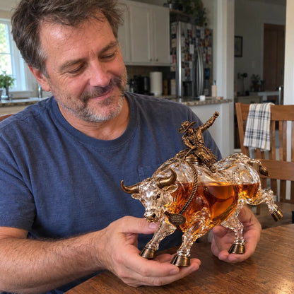 🤠 Eight Seconds Bull Rider Whiskey Decanter — Las Vegas 2026 Limited Custom Edition