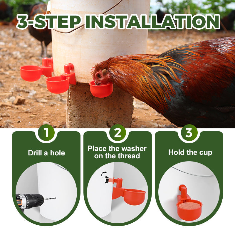 ⏳🔥LIMITED-TIME 50% OFF! ⏰5/16 Inch Thread Automatic Poultry Water Cups