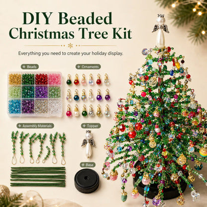 🎄✨DIY Beaded Christmas Tree Kit – Create Your Own Sparkling Holiday Decoration