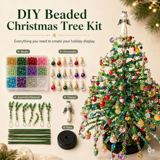 🎄✨DIY Beaded Christmas Tree Kit – Create Your Own Sparkling Holiday Decoration