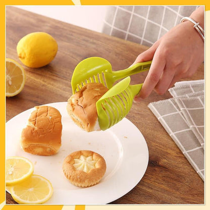 Creative Kitchen Slice Cutting Tool, Food‑Grade Aluminum Alloy Hand‑Held Slicer, Quick Slicing Holder