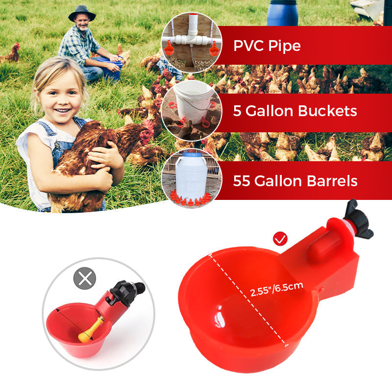 ⏳🔥LIMITED-TIME 50% OFF! ⏰5/16 Inch Thread Automatic Poultry Water Cups