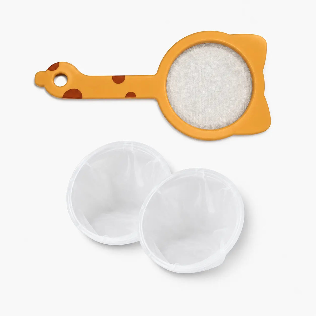 Fine Mesh Strainer for Coffee, Tea & Flour（1 Filter Kit + 3 Replacement Filters）