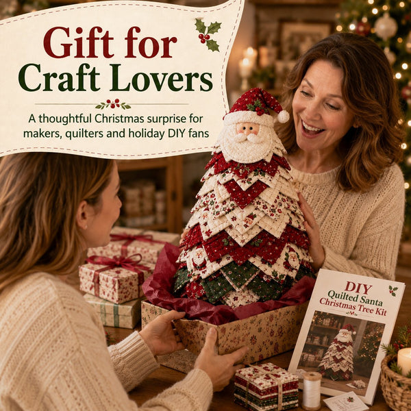 🔥Last Day 50% OFF ✨DIY Quilted Santa Christmas Tree Kit