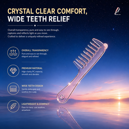 ✨Crystal Scalp Applicator Massage Comb | 2-in-1 Hair Oil Essence Dispensing &amp; Scalp Roller Massager