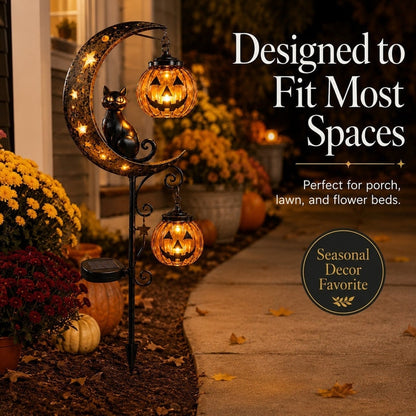 Halloween Early Bird Sale | 49% OFF Pumpkin Moon Garden Stake Light