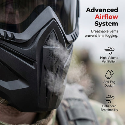 Detachable Full Face Goggle Mask