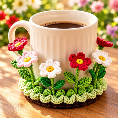 🌸49% OFF🌸Handmade Crochet Floral Coaster | Everlasting Table Art 🌸