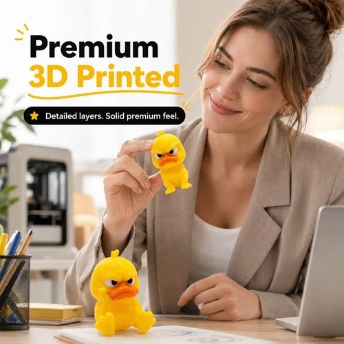 😠 Angry Duck Desk Figurine – Add a cheeky touch to your workspace! 🐥