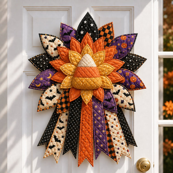 ✨🎃DIY Quilted Halloween Pumpkin Door Hanger Kit