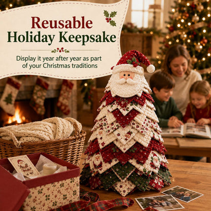 🔥Last Day 50% OFF ✨DIY Quilted Santa Christmas Tree Kit