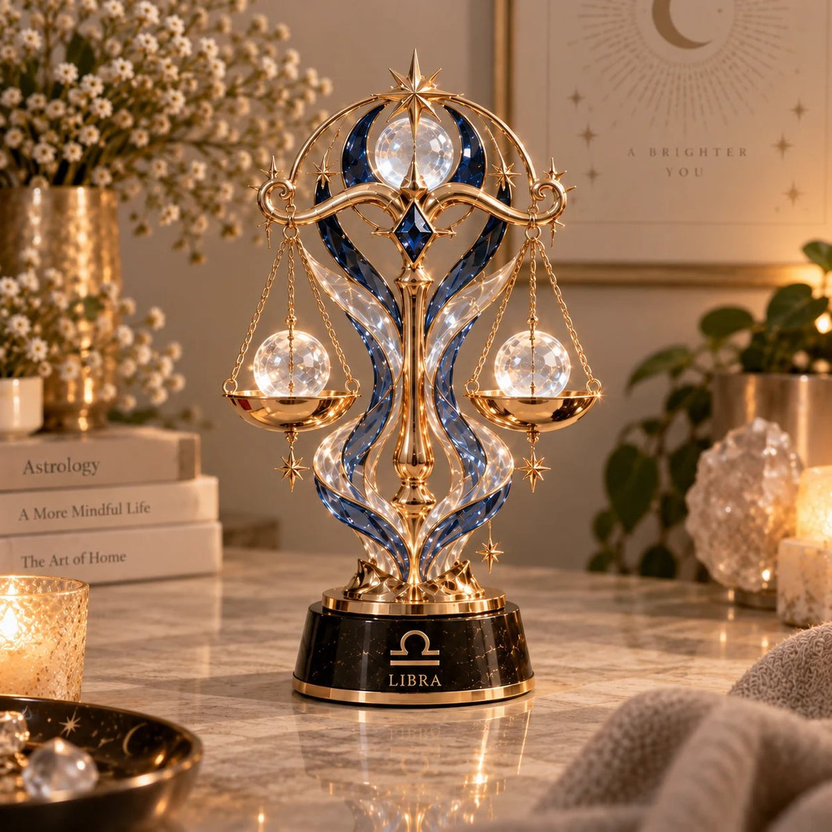 🔥HOT SALE🔥 49% OFF – 🌙 Celestial Zodiac Sculpture | 12 Jewel-Like Zodiac Designs with Golden Details ✨