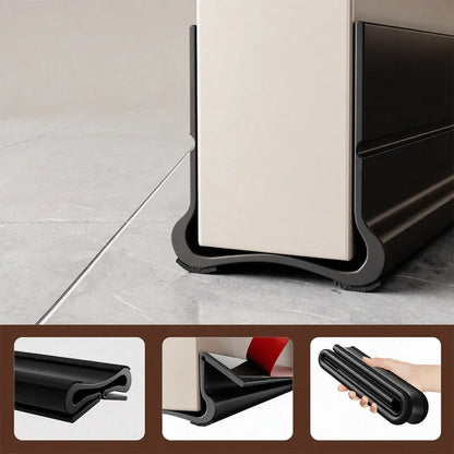 Triple Seal Under Door Draft Stopper – Self-Adhesive Door Bottom Seal for Noise Reduction, Energy Saving & Bug Blocking