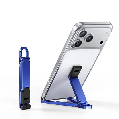 💯🔥HOT SALE 50% OFF🎁📱 Ultra-Compact Foldable Aviation Aluminum Keychain Phone Stand with Carabiner Clip ⚡