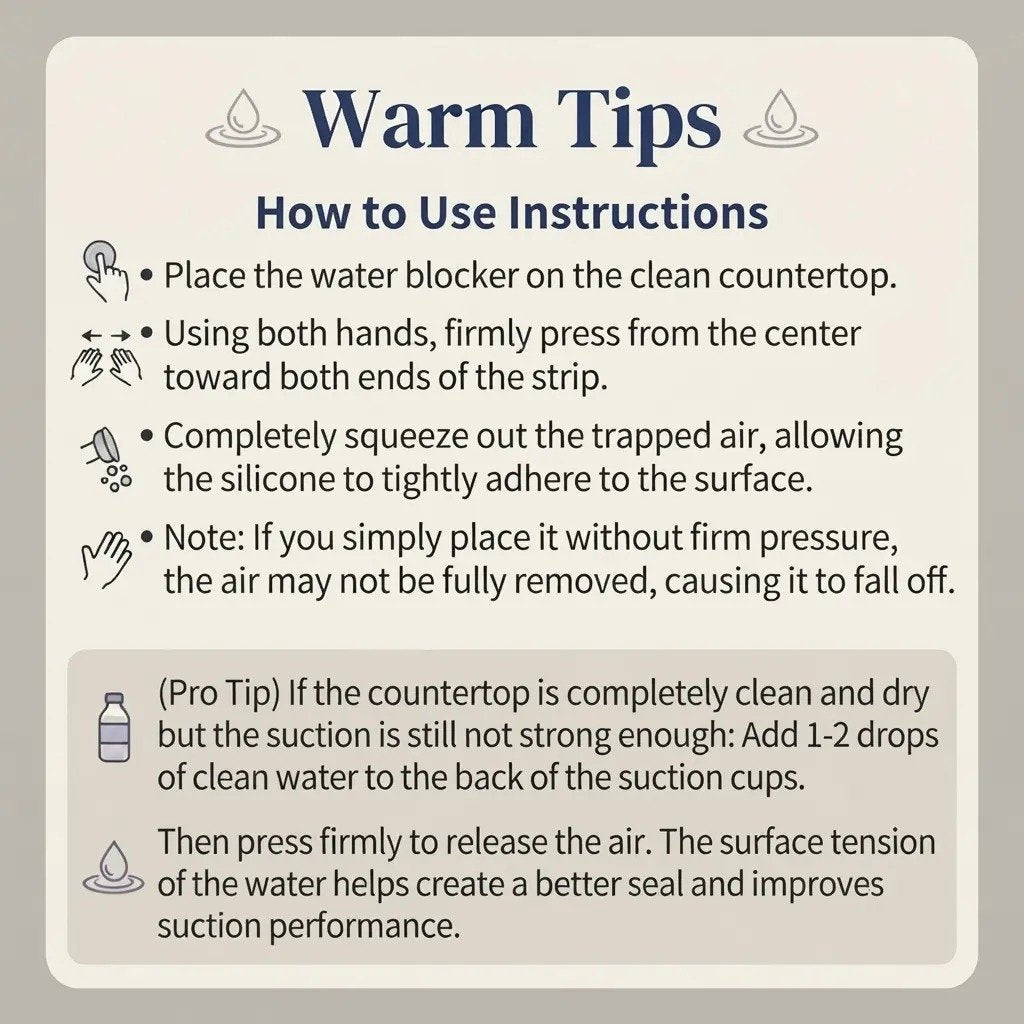 2-Piece Silicone Sink Splash Guard Set – Reusable Counter Barrier