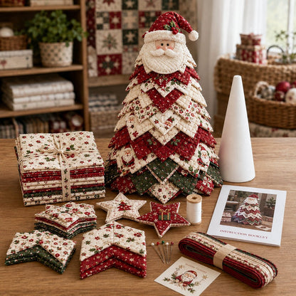 🔥Last Day 50% OFF ✨DIY Quilted Santa Christmas Tree Kit