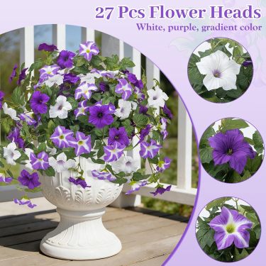🔥Last Day 70% OFF🔥UV Resistant Faux Petunia Flowers – Fade-Proof Outdoor Floral Decor