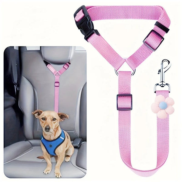 2-in-1 Dog Car Seat Belt& Walking Leash