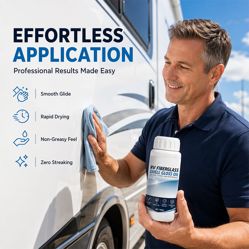 ⏳🔥limited-time 50% Off! ⏰rv Fiberglass Gloss Oil Shine Restorer🚐✨