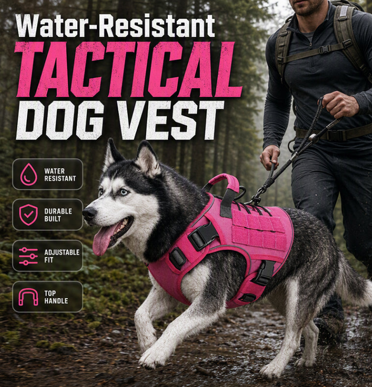 🐕🔥 50% OFF! Durable Oxford Fabric Dog Harness Vest – Reflective, Adjustable, No-Pull & Breathable Comfort for All Breeds ✨