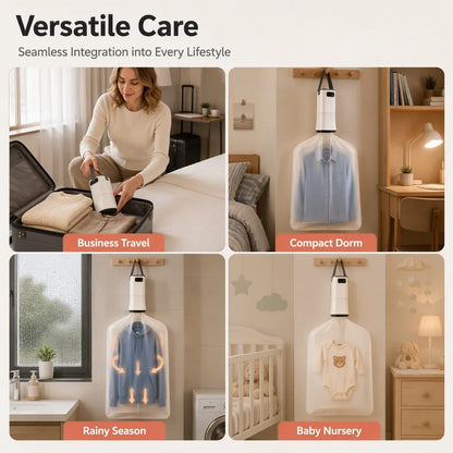 📢📢49% OFF !! ⏰Portable Clothes Dryer: Rapid Heat, Silent Night Drying, Foldable, Travel-Friendly, 4-Step Setup