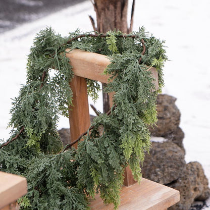 🏆 2026 HOT SALE 💥 6FT Pre‑lit Christmas Cedar Garland
