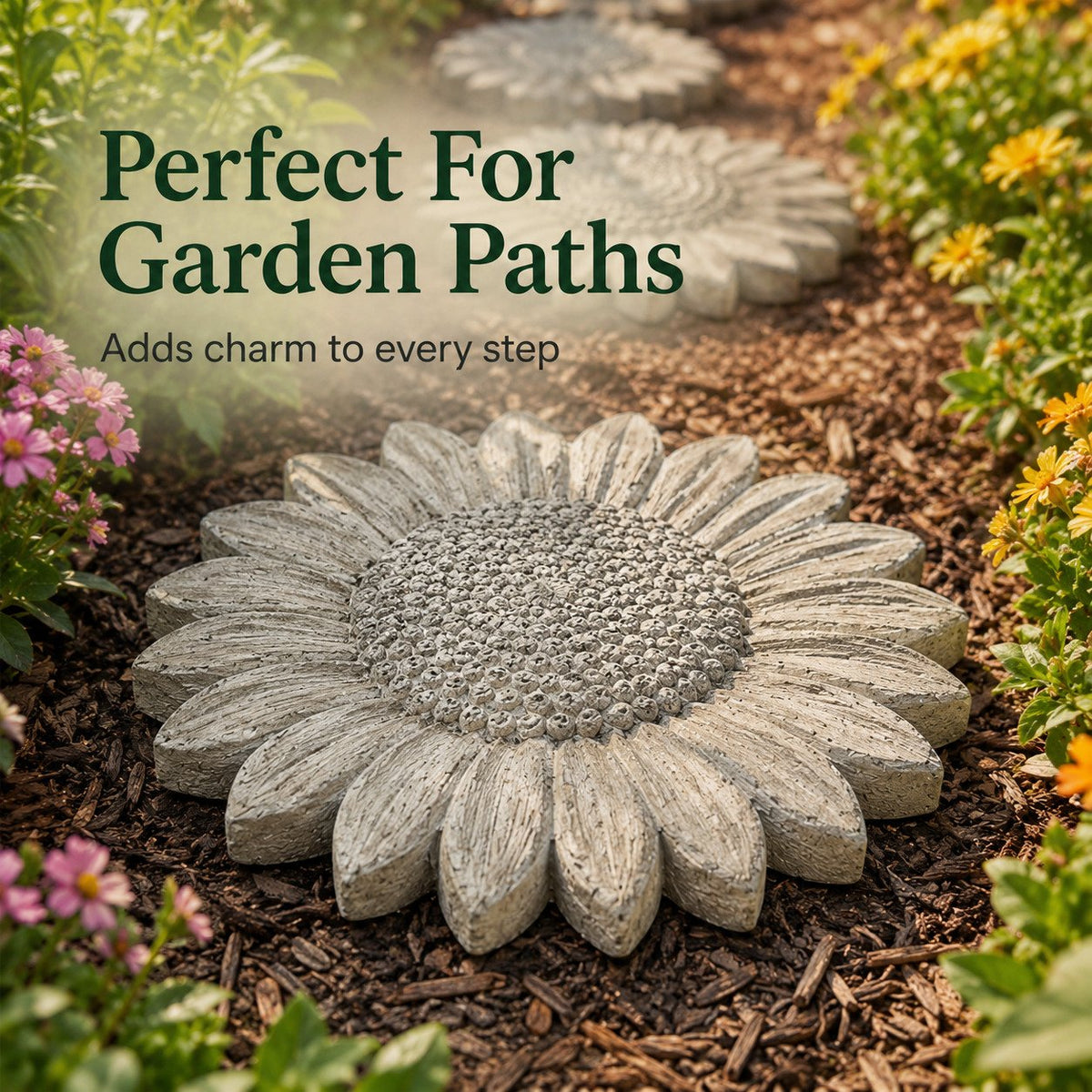 💥 LAST DAY 49% OFF🌻 Reusable Sunflower Stepping Stone Mold