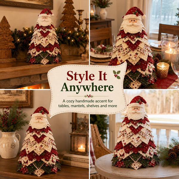 🔥Last Day 50% OFF ✨DIY Quilted Santa Christmas Tree Kit