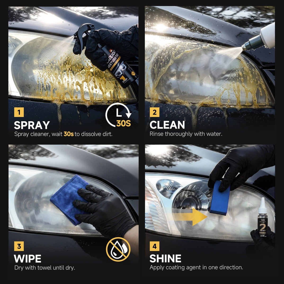 🥳HOT SALE🥳💞50K+ SOLD!  Car Headlight Restoration Kit