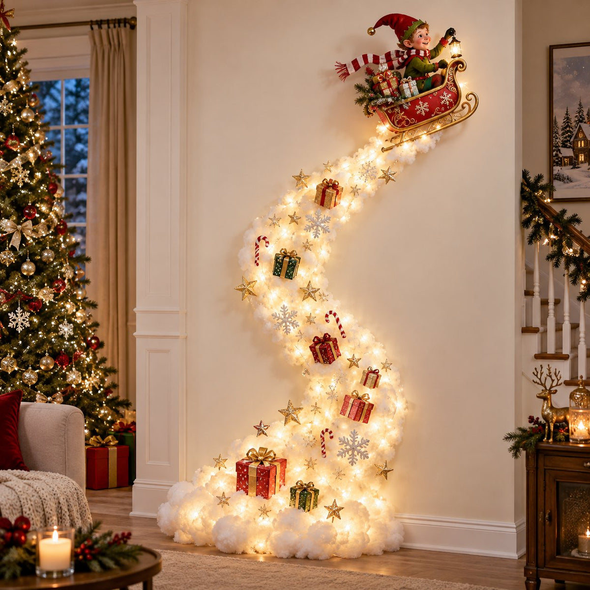 ✨christmas Magic Trail Wall Light - A Little Christmas Magic, Right On Your Wall✨