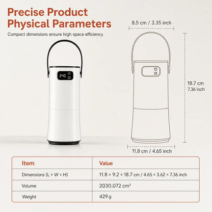 📢📢49% OFF !! ⏰Portable Clothes Dryer: Rapid Heat, Silent Night Drying, Foldable, Travel-Friendly, 4-Step Setup
